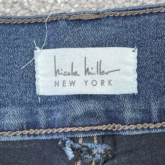 Nicole Miller SoHo Jeans Women’s 10 Blue Bootcut High Rise Medium Wash Stretch - Picture 5 of 13